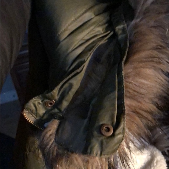 H&M Olive Parka, Medium, - Picture 5 of 5